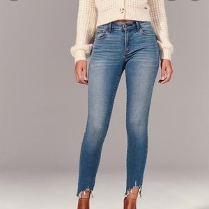 Abercrombie distressed skinny jeans